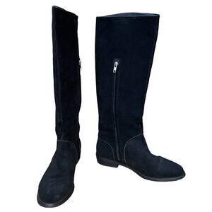 UGG Gracen Suede Knee High Equestrian Riding Boots Black Size 9.5